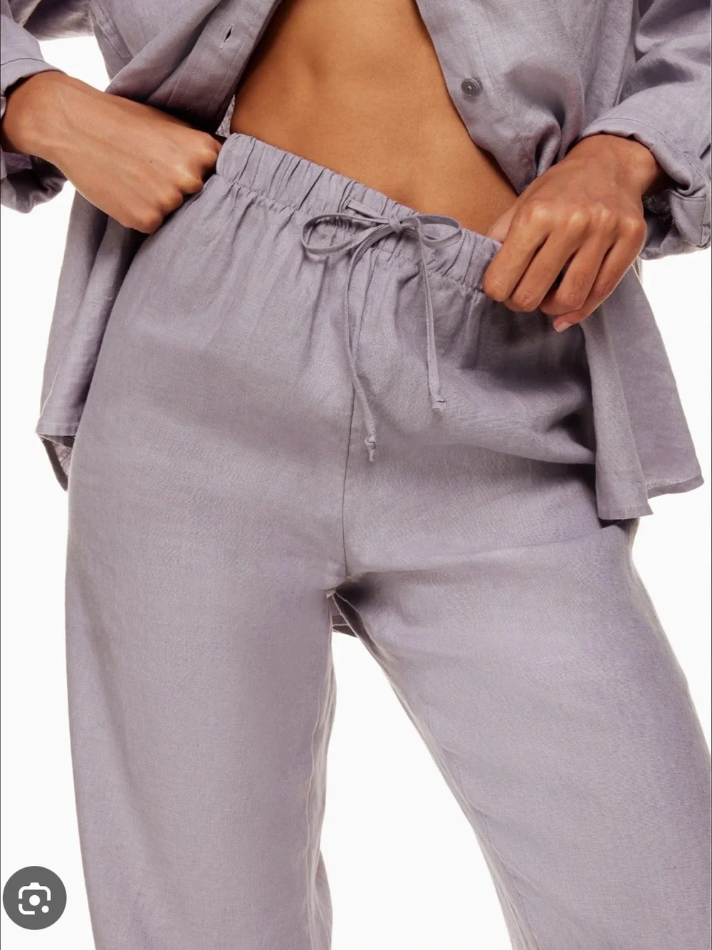 Aritzia | Wilfred Lodge Linen Pants in Cloudly Lilac